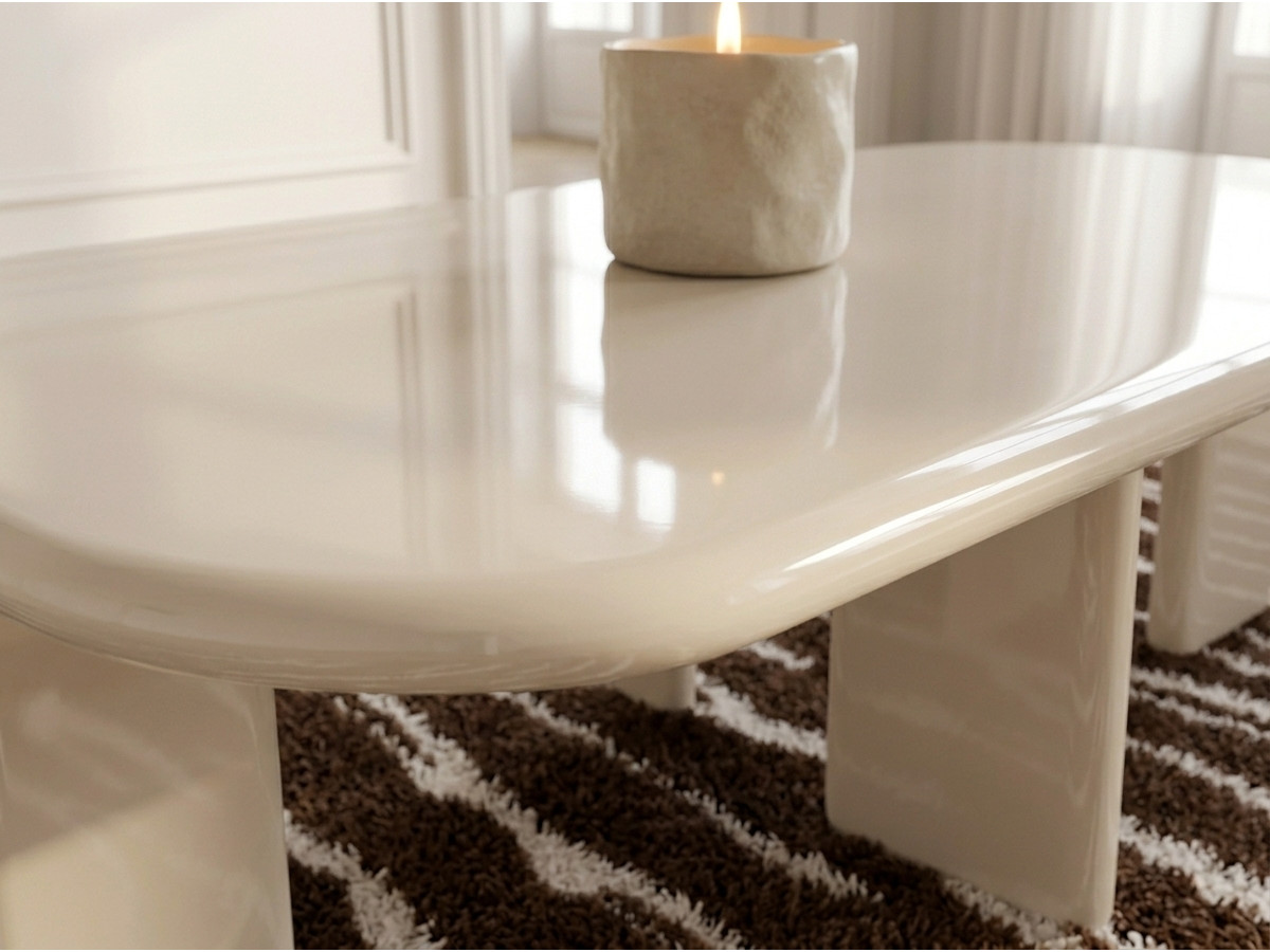 Table basse rectangulaire 120 cm MARINE laquée