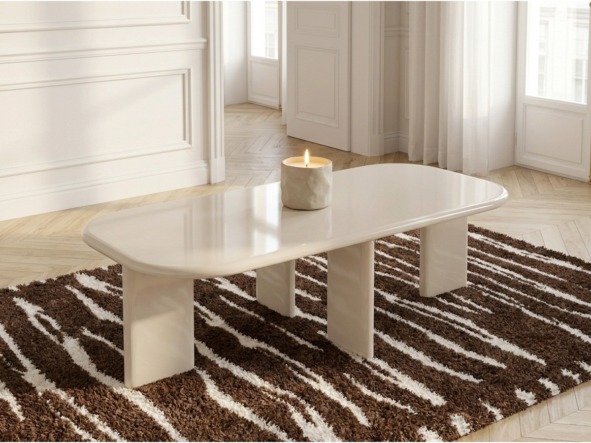 Table basse rectangulaire 120 cm MARINE laquée