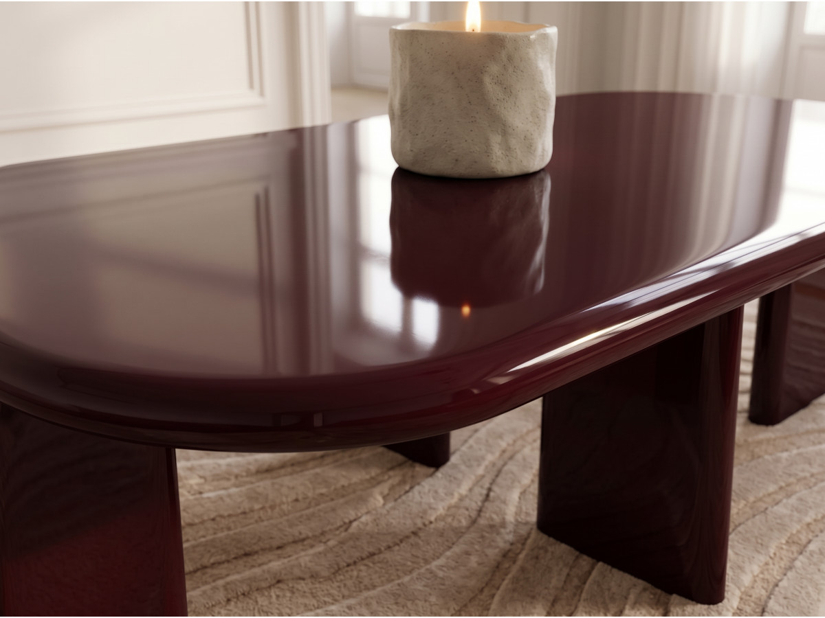 Table basse rectangulaire 120 cm MARINE laquée