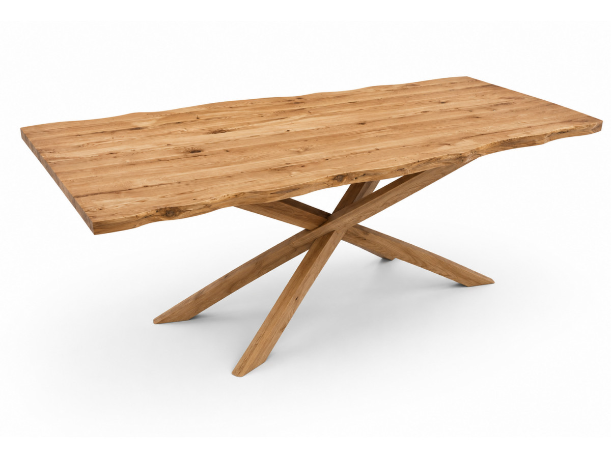 Table à manger extensible MARIE chêne massif naturel