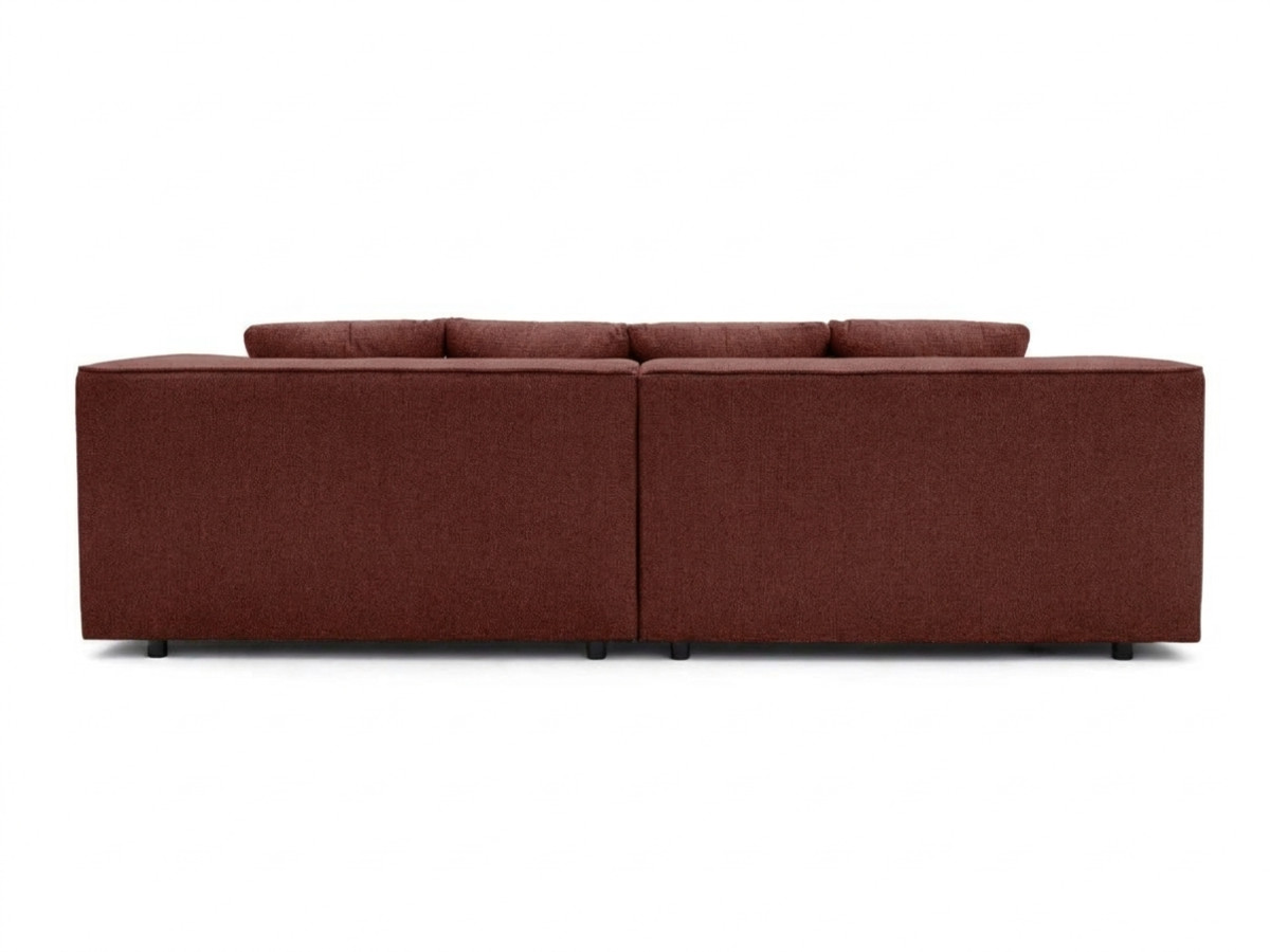 Prosta sofa z podwójną funkcją spania i elektryczną regulacją głębokości CLOVIS, obita gładką tkaniną