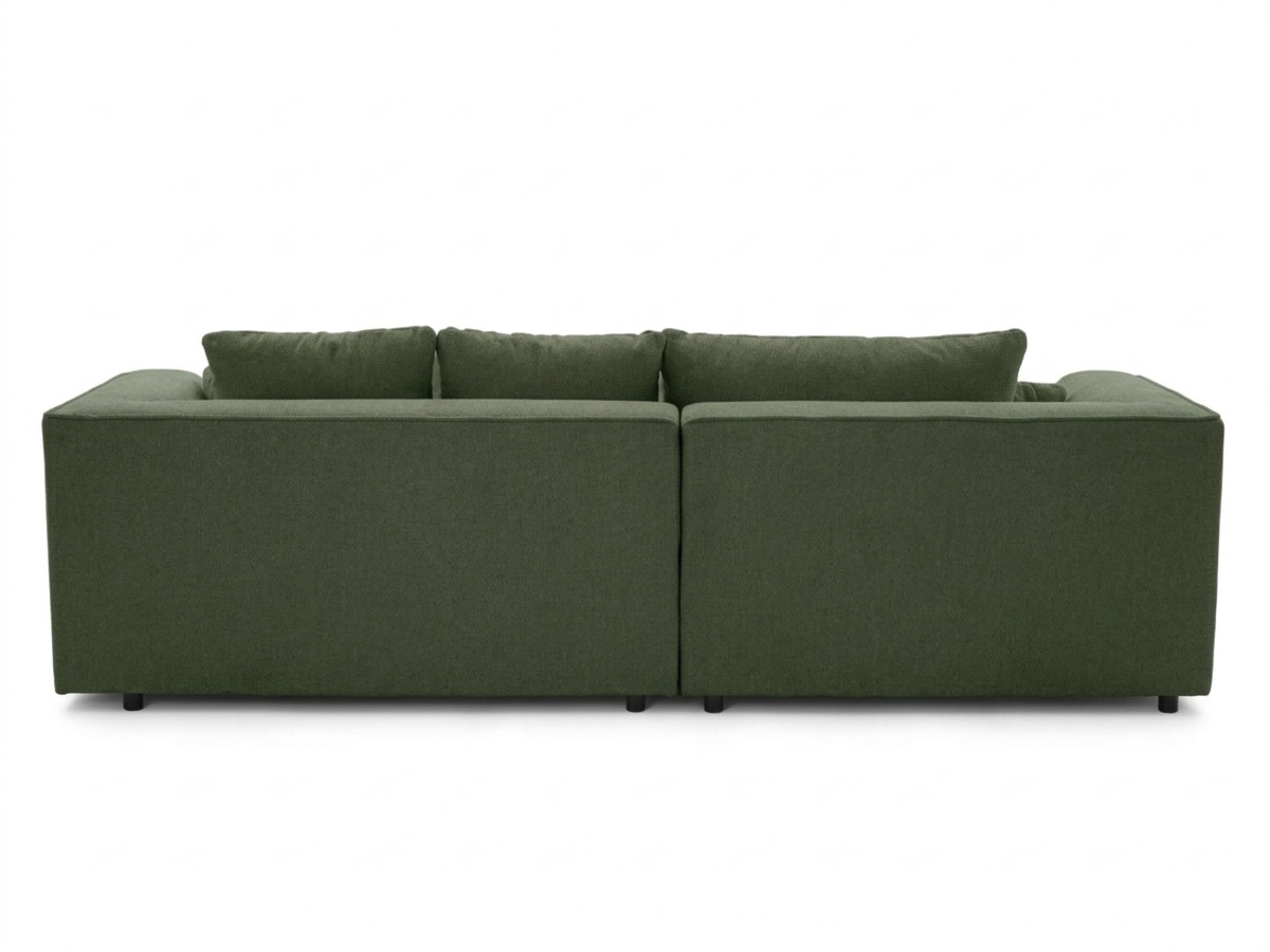 Sofa narożna z funkcją spania, elektrycznym wysuwaniem i wsuwaniem, CLOVIS, gładka tkanina