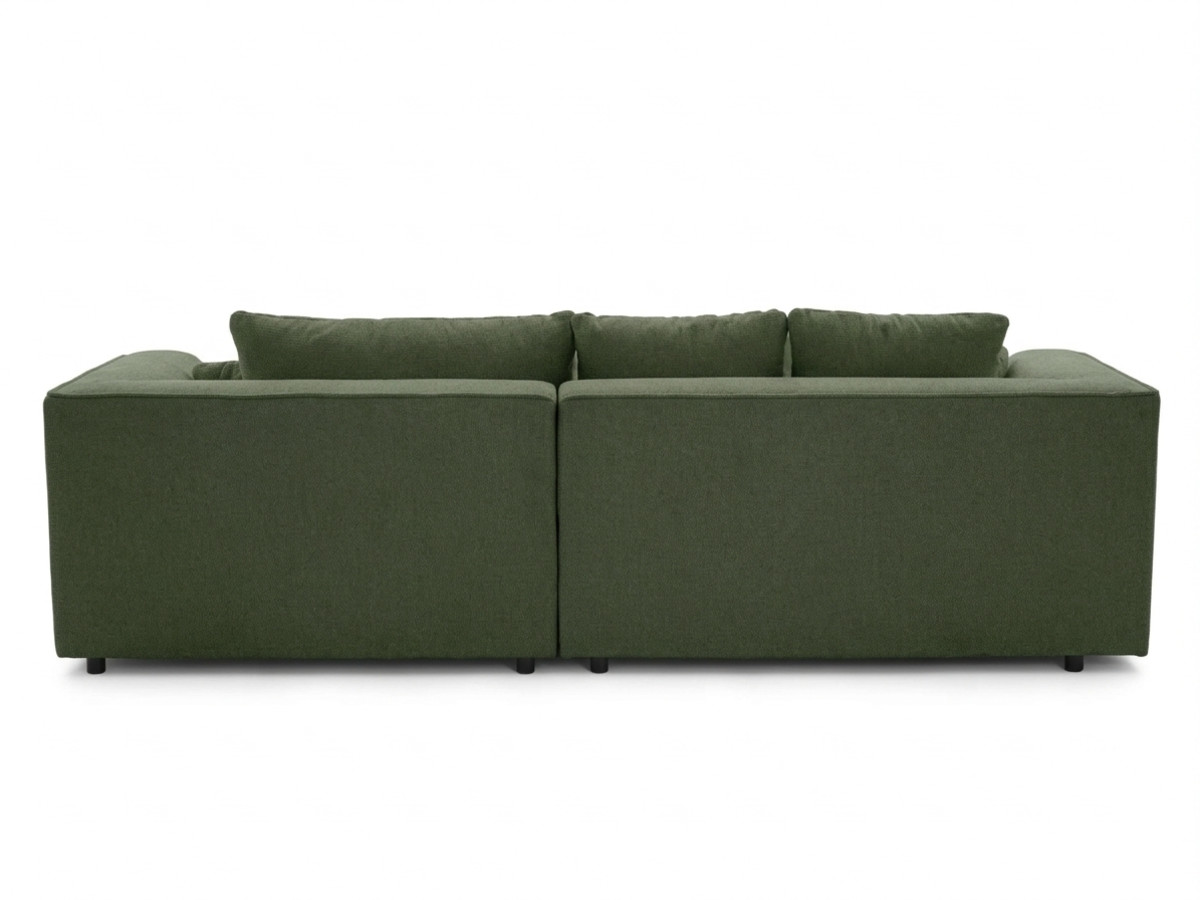 Sofa narożna z funkcją spania, elektrycznym wysuwaniem i wsuwaniem, CLOVIS, gładka tkanina