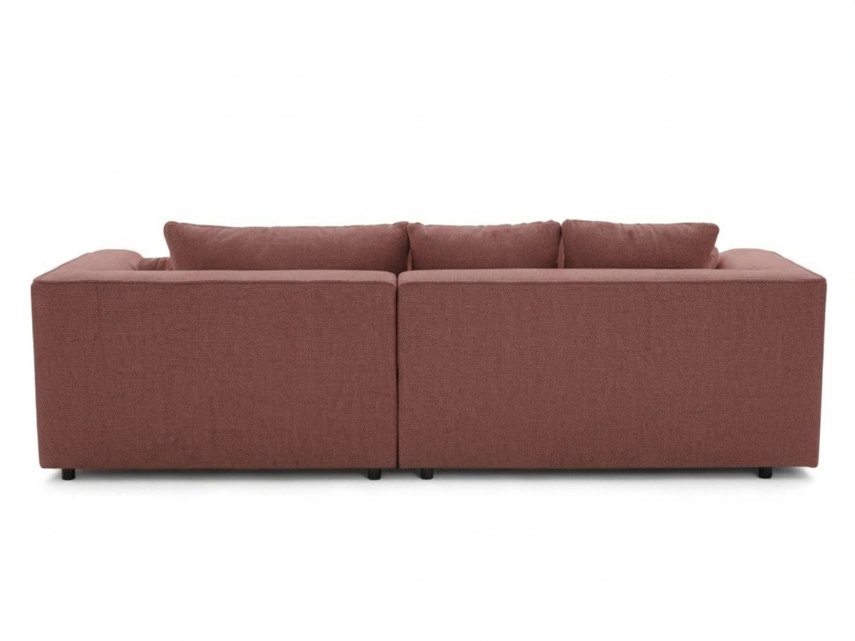 Sofa narożna z funkcją spania, elektrycznym wysuwaniem i wsuwaniem, CLOVIS, gładka tkanina