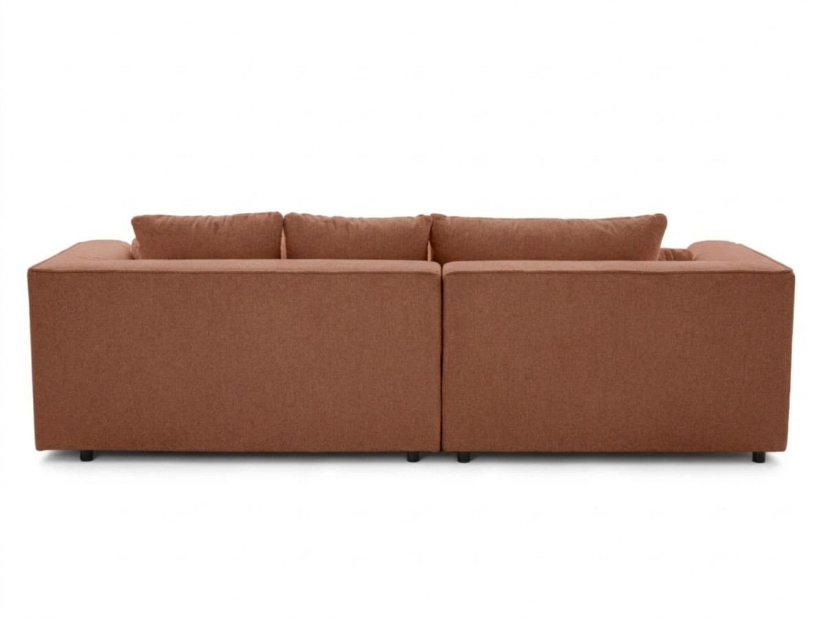 Sofa narożna z funkcją spania, elektrycznym wysuwaniem i wsuwaniem, CLOVIS, gładka tkanina