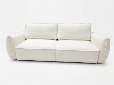 Canapé droit convertible 3 places ESMEE tissu chenille