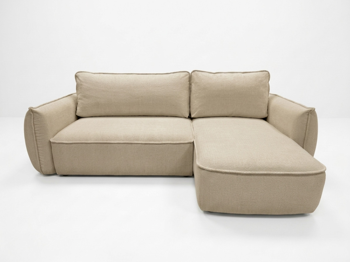 Canapé d'angle convertible réversible ESMEE tissu chenille
