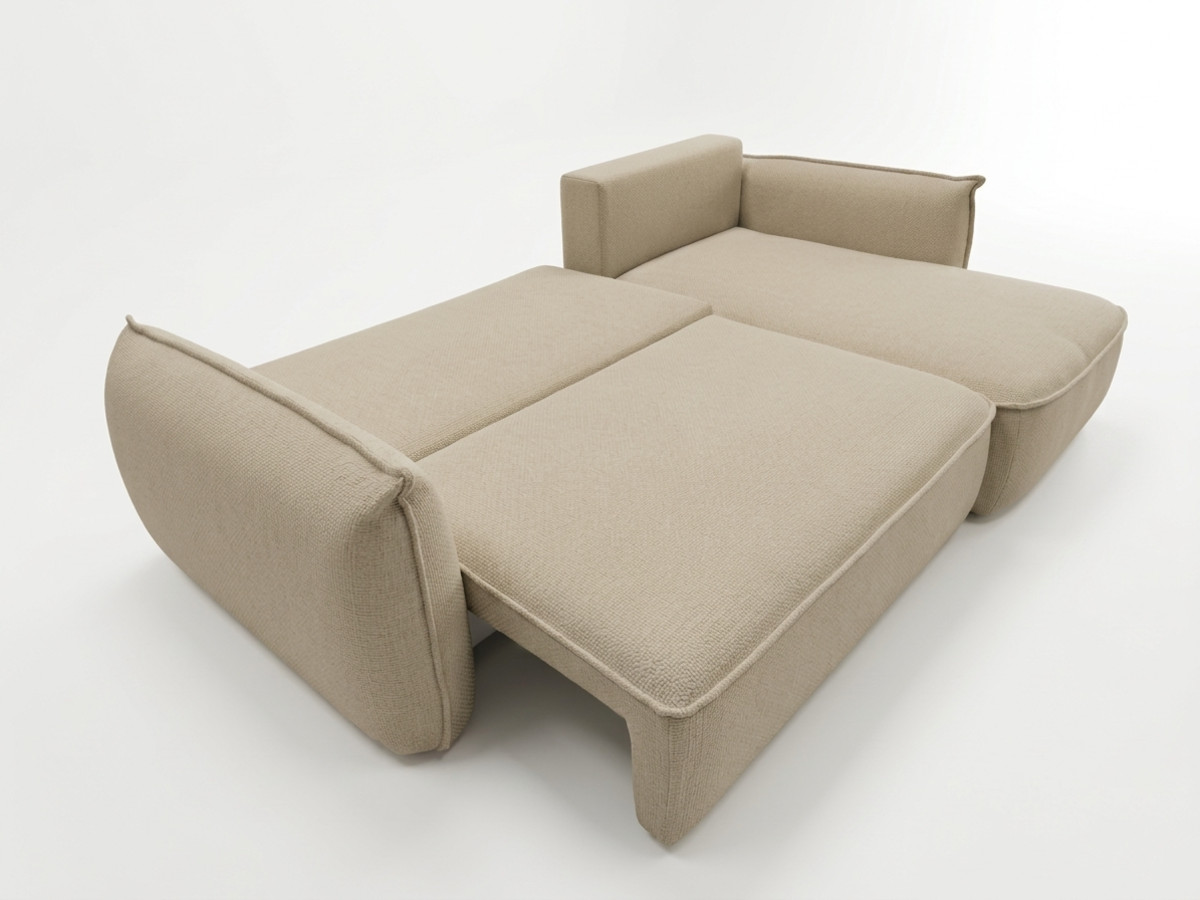 Canapé d'angle convertible réversible ESMEE tissu chenille