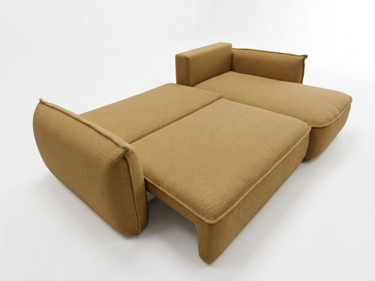 Canapé d'angle convertible réversible ESMEE tissu chenille