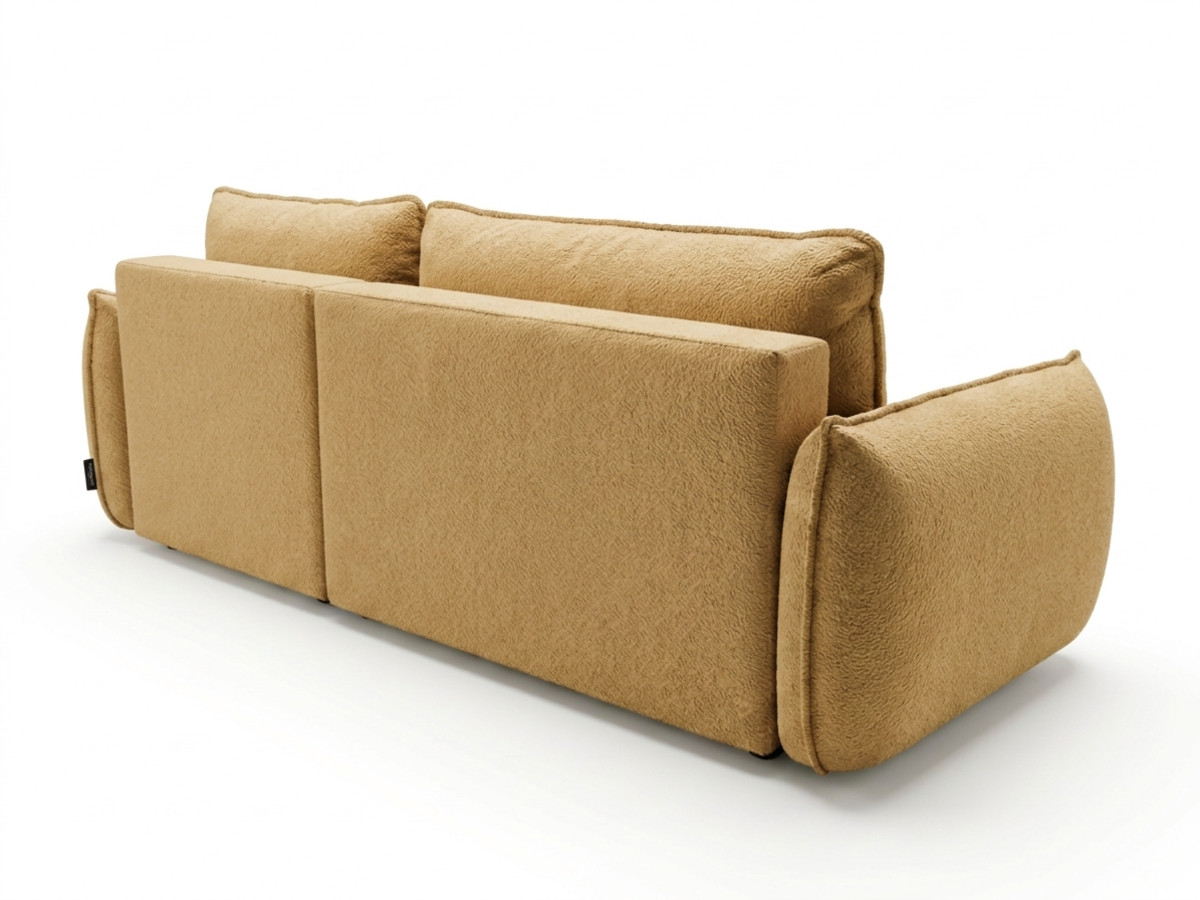 Canapé d'angle convertible réversible ESMEE tissu chenille