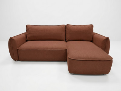 Canapé d'angle convertible réversible ESMEE tissu chenille