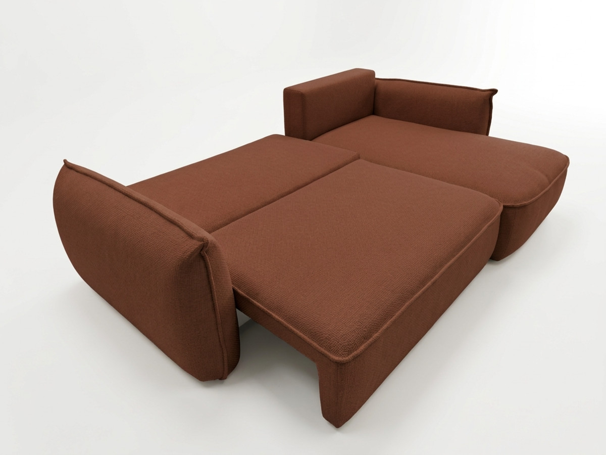 Canapé d'angle convertible réversible ESMEE tissu chenille