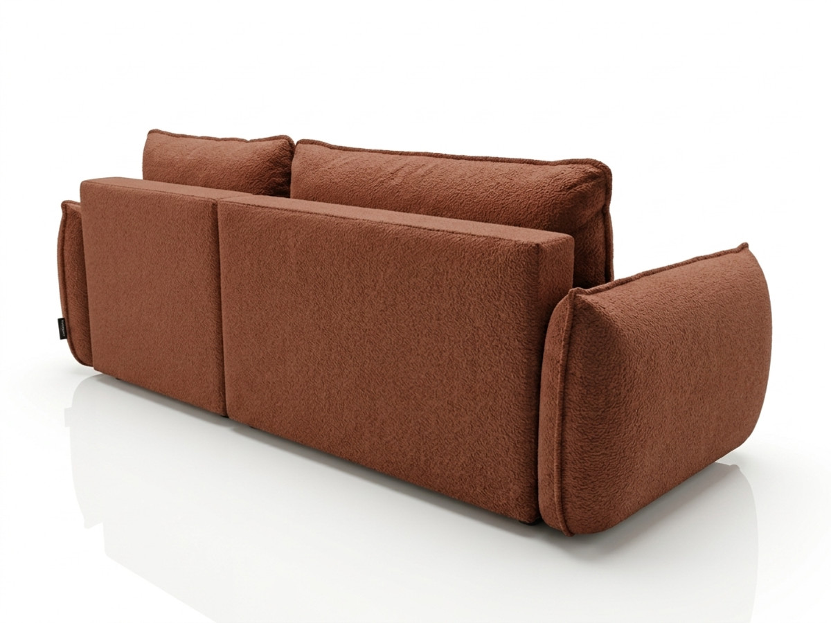 Canapé d'angle convertible réversible ESMEE tissu chenille