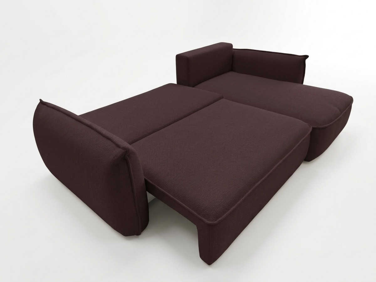 Canapé d'angle convertible réversible ESMEE tissu chenille