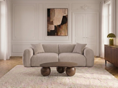 Canapé droit fixe 3 places SIENA tissu chenille