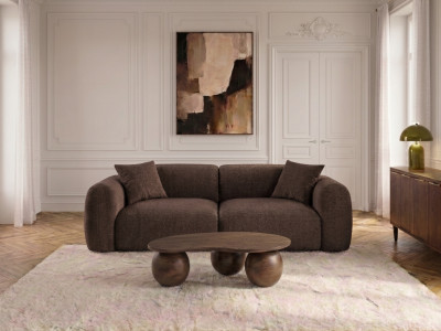 Canapé droit fixe 3 places SIENA tissu chenille
