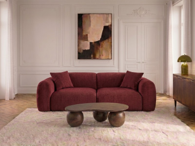 Canapé droit fixe 3 places SIENA tissu chenille