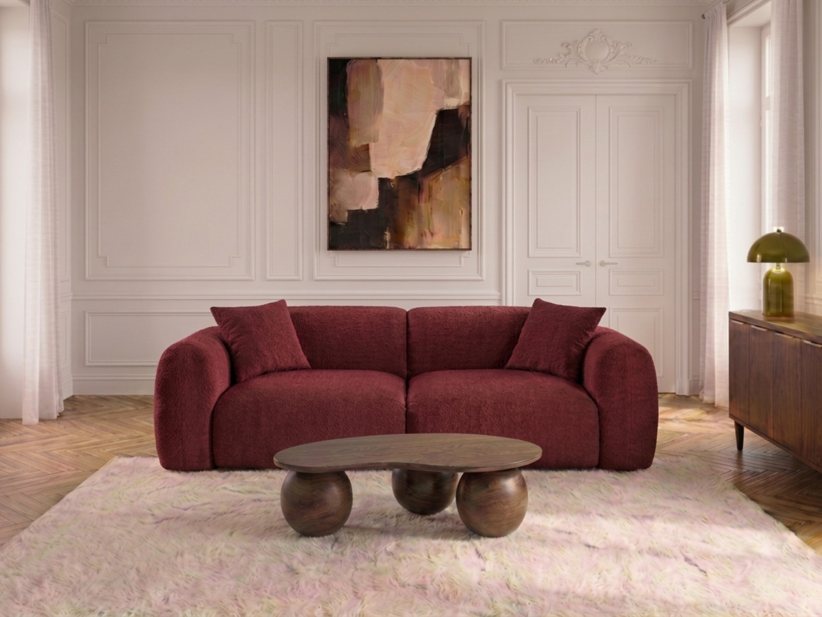 3-osobowa sofa nierozkładana SIENA z tkaniny szenilowej