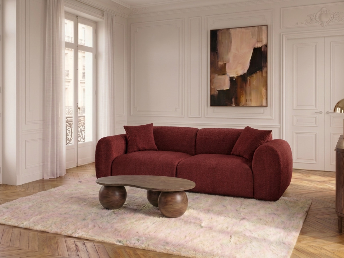 3-osobowa sofa nierozkładana SIENA z tkaniny szenilowej