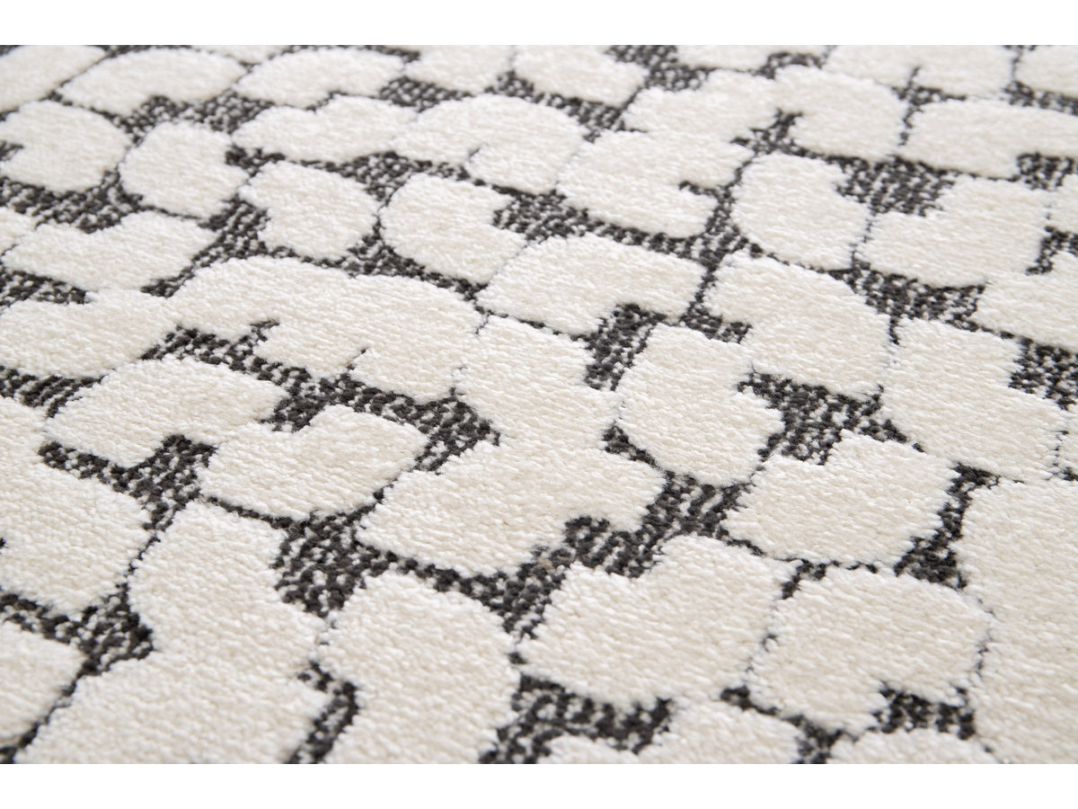 Laagpolig vloerkleed CALYRA met abstract motief