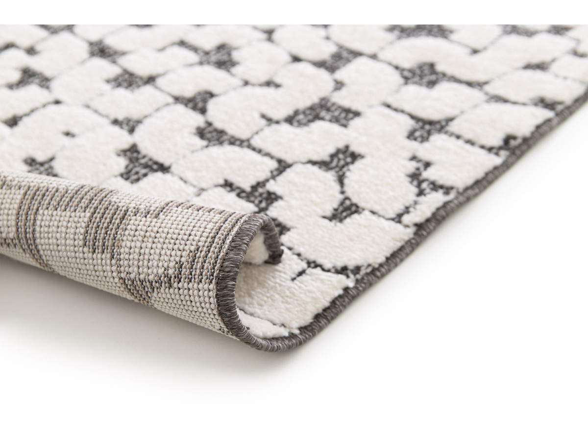Tapis poils ras CALYRA motif abstrait