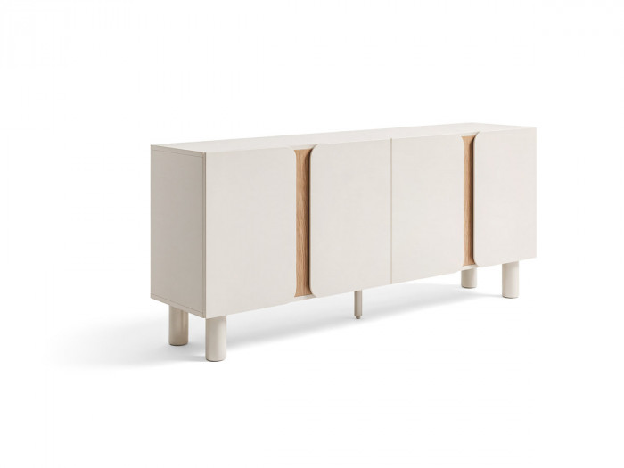 Buffet 4 portes 180 cm BRUNO effet bois