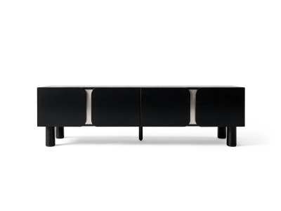 Meuble TV 4 portes 180 cm BRUNO métallisé