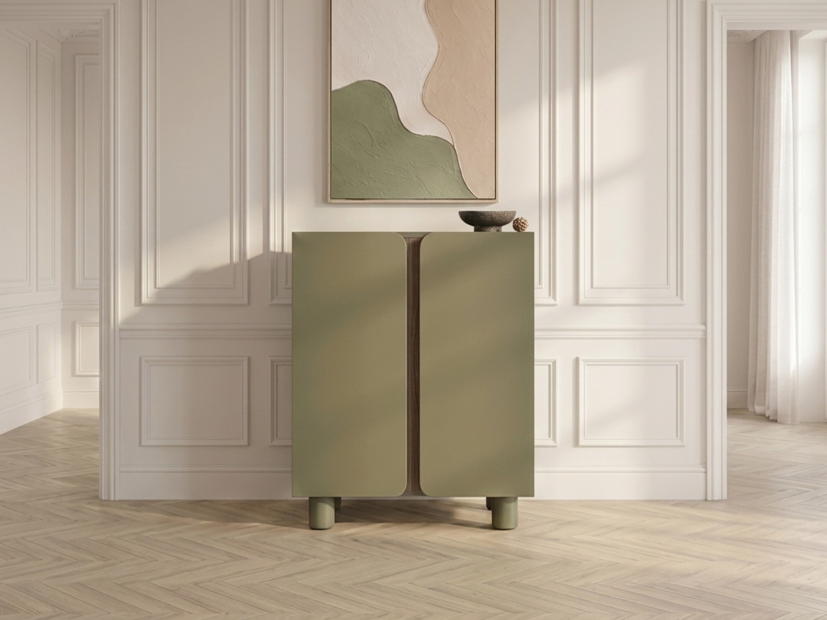 Buffetkast met 2 deuren 80 cm BRUNO houtlook