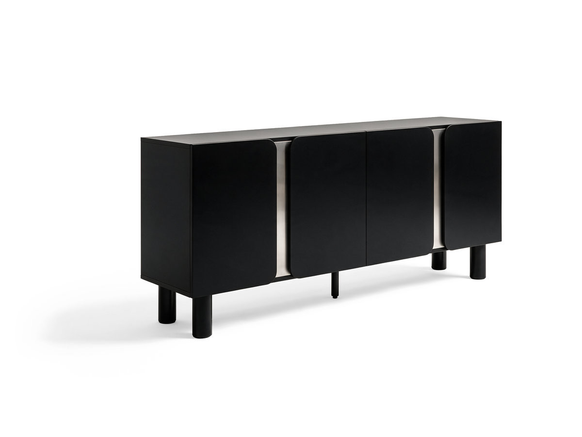dressoir 4 deuren 180 cm bruno gekleurd zwart