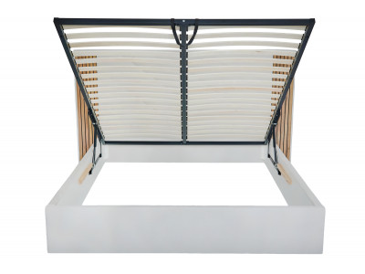 Lit coffre DIANA tissu velours lisse
