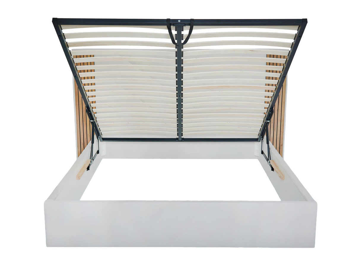 Opbergbed DIANA glad fluweel stof