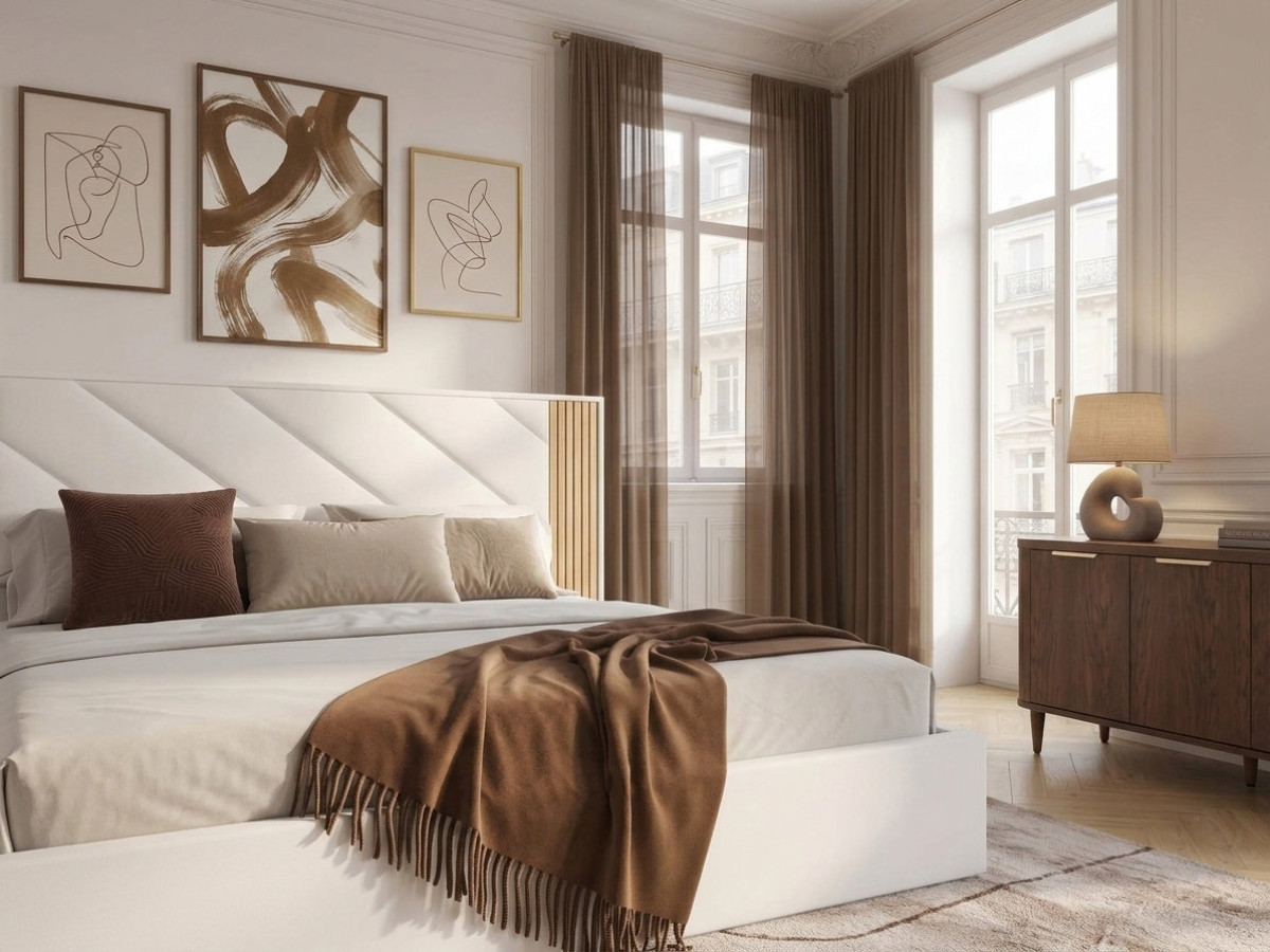 Opbergbed DIANA glad fluweel stof