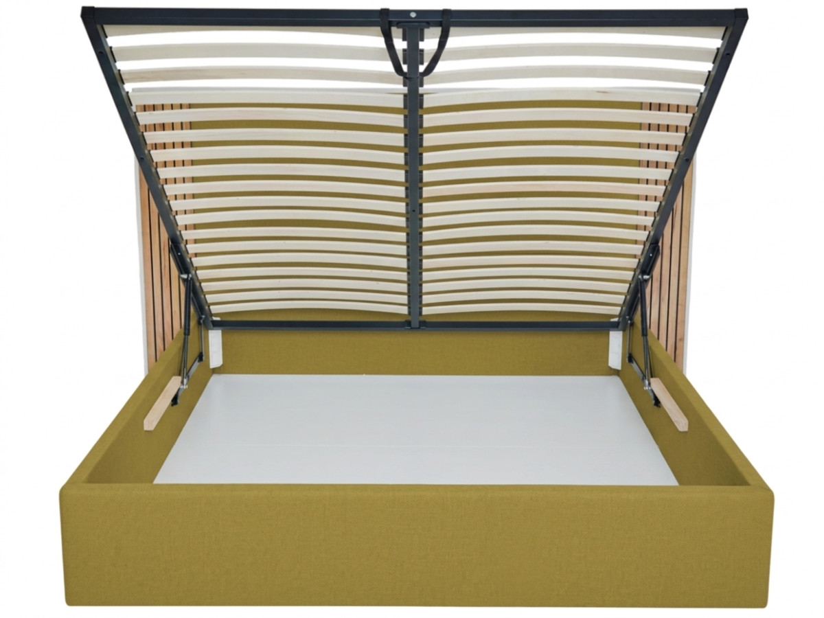 opbergbed diana glad fluweel stof gekleurd groen