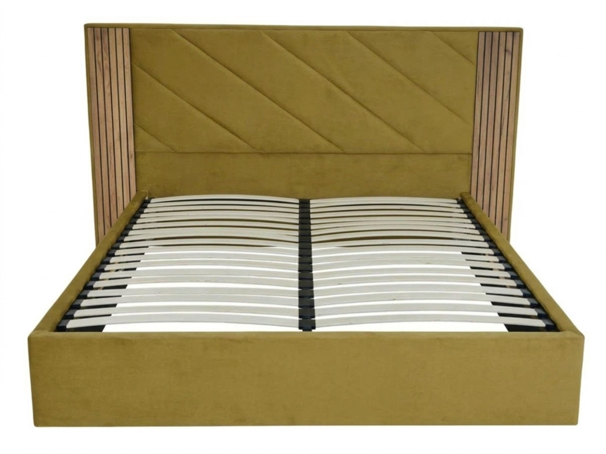 Opbergbed DIANA glad fluweel stof