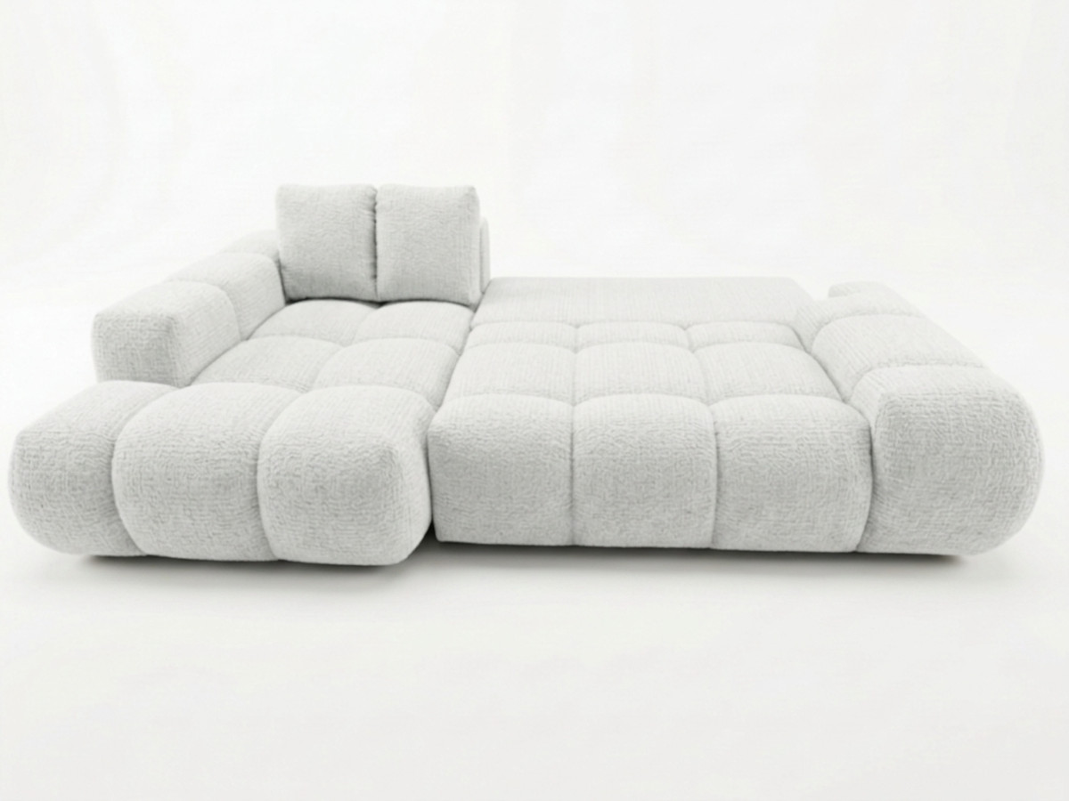 Canapé d'angle convertible SAMBA tissu texturé