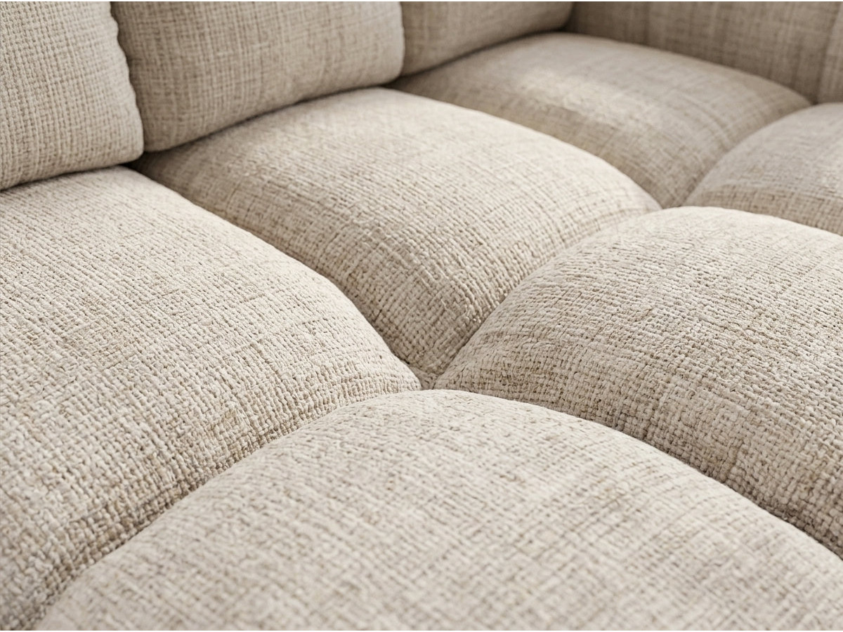 Canapé d'angle convertible SAMBA tissu texturé