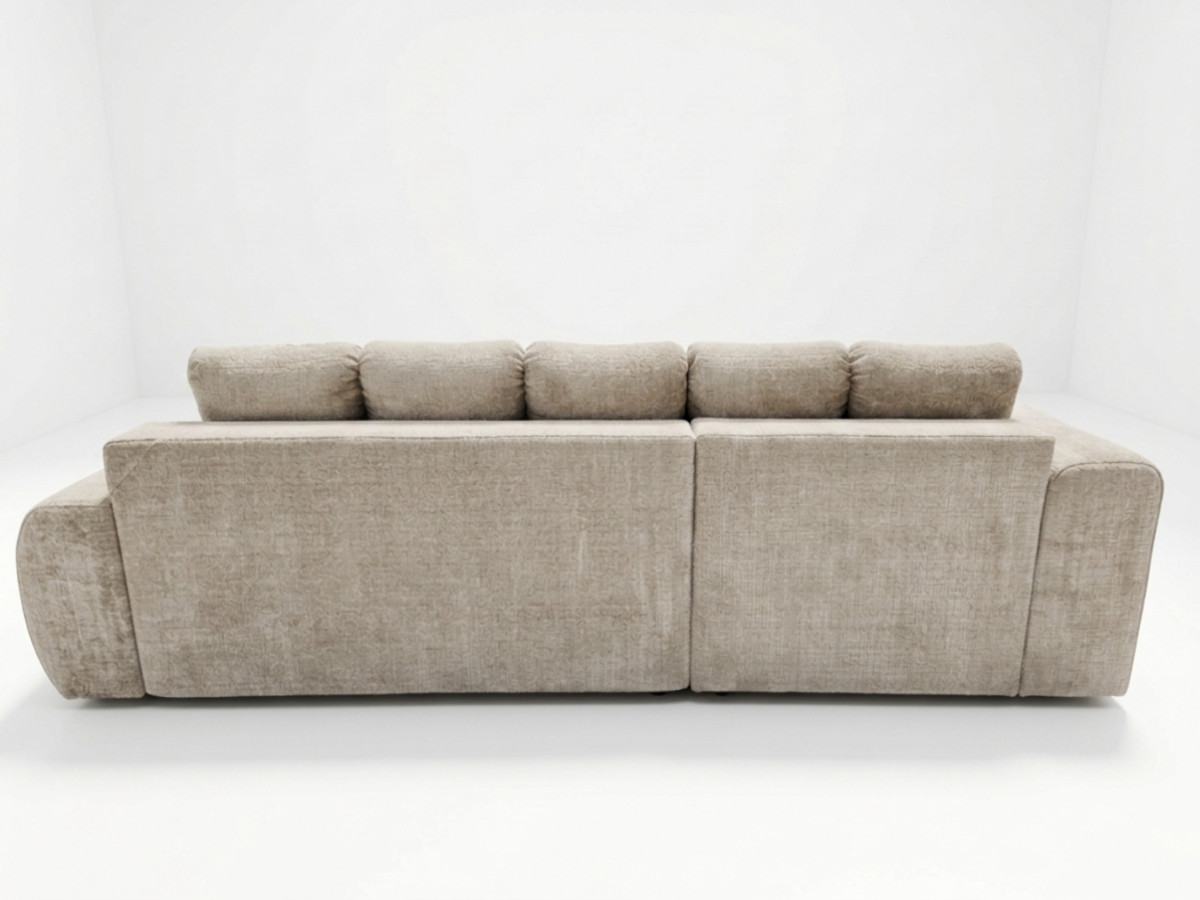 Canapé d'angle convertible SAMBA tissu texturé