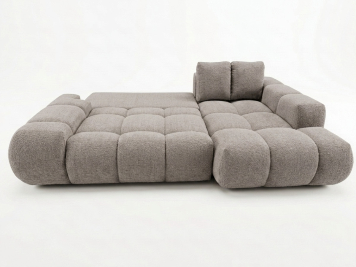 Canapé d'angle convertible SAMBA tissu texturé