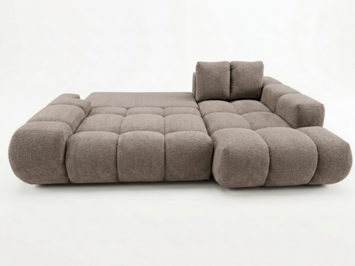 Canapé d'angle convertible SAMBA tissu texturé