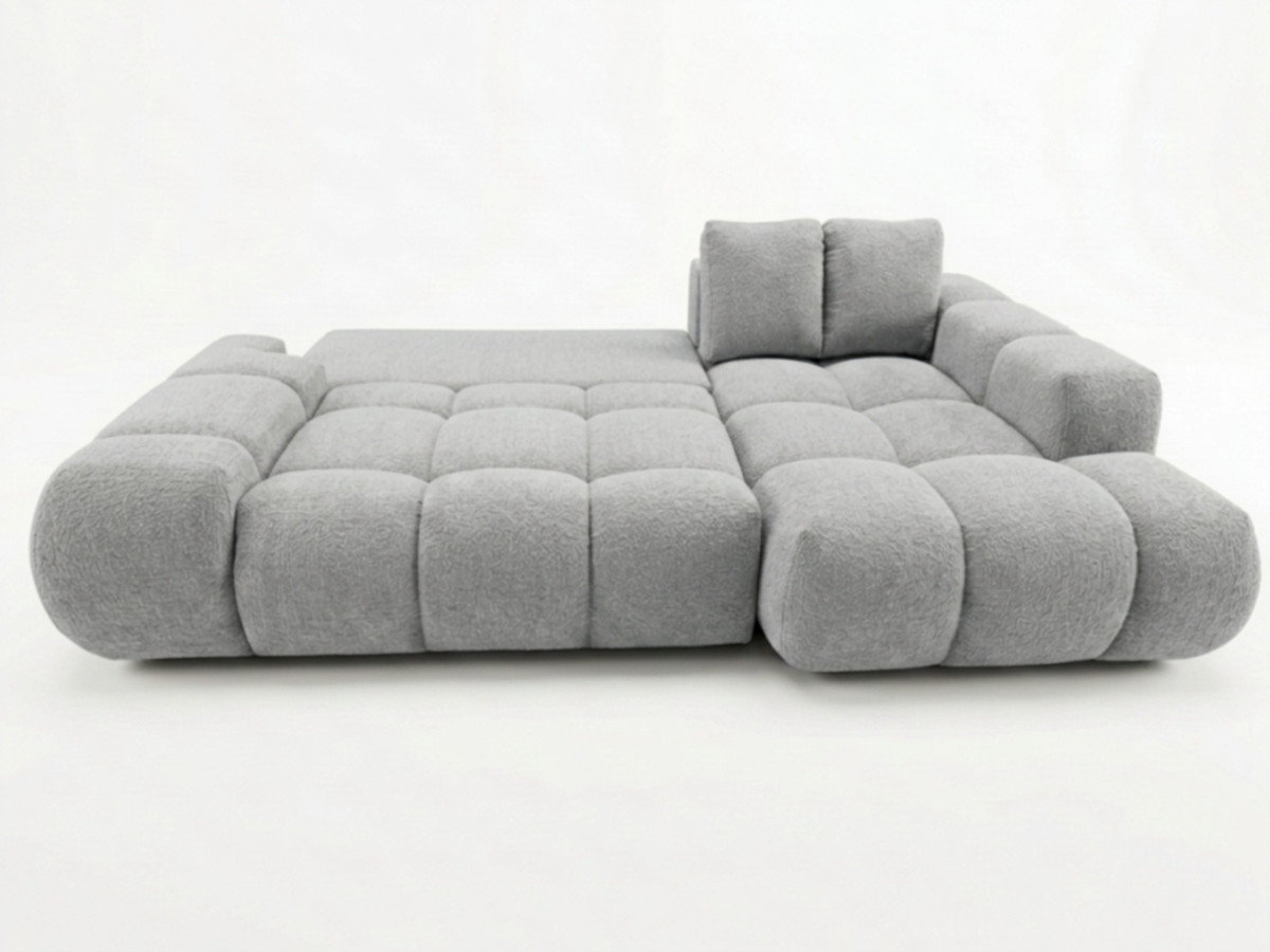 Canapé d'angle convertible SAMBA tissu texturé