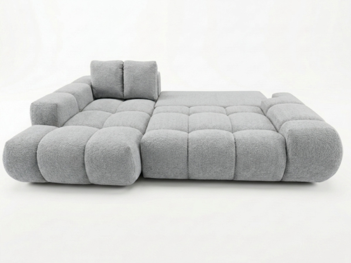 Canapé d'angle convertible SAMBA tissu texturé