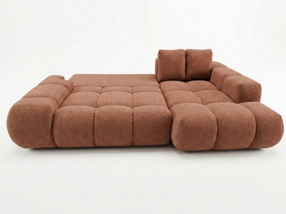 Canapé d'angle convertible SAMBA tissu texturé