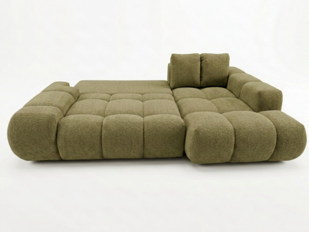 Canapé d'angle convertible SAMBA tissu texturé