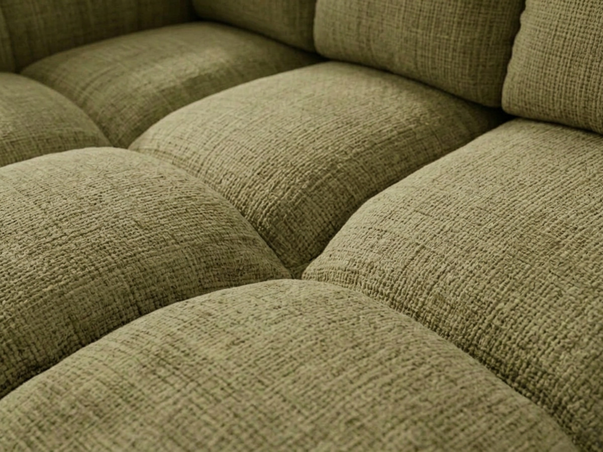 Canapé d'angle convertible SAMBA tissu texturé