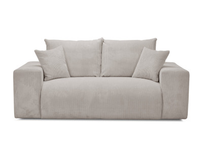 Canapé droit convertible ouverture express VOLTAIRE tissu velours côtelé