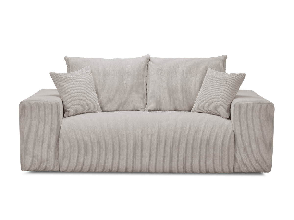 Canapé droit convertible ouverture express VOLTAIRE tissu velours côtelé