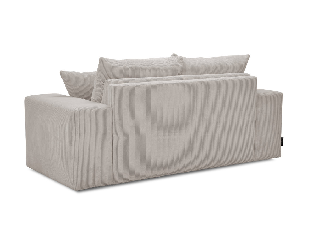 Canapé droit convertible ouverture express VOLTAIRE tissu velours côtelé