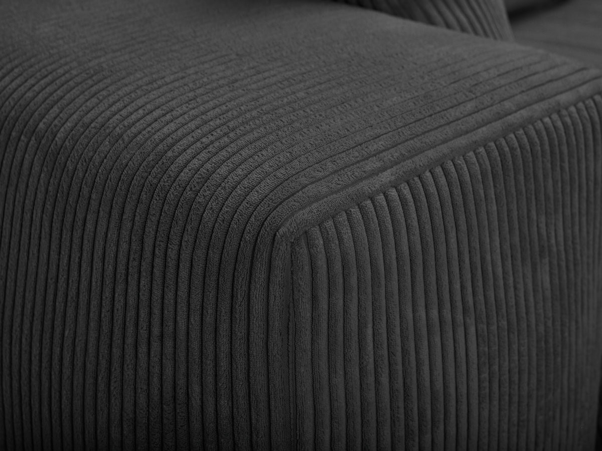 Canapé droit convertible ouverture express VOLTAIRE tissu velours côtelé