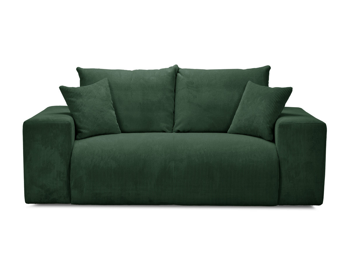 Canapé droit convertible ouverture express VOLTAIRE tissu velours côtelé
