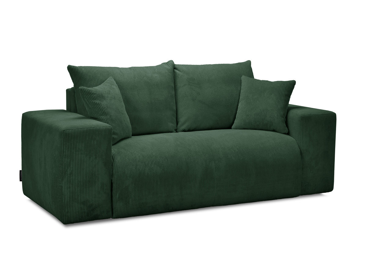 Canapé droit convertible ouverture express VOLTAIRE tissu velours côtelé